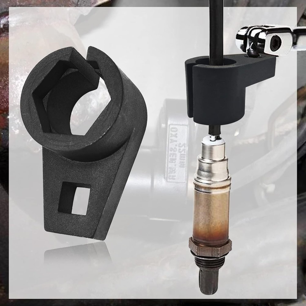 Offset Oxygen Sensor Socket, 3/8-Inch Drive, 7/8-Inch 22mm, Wire Gate Accesse...