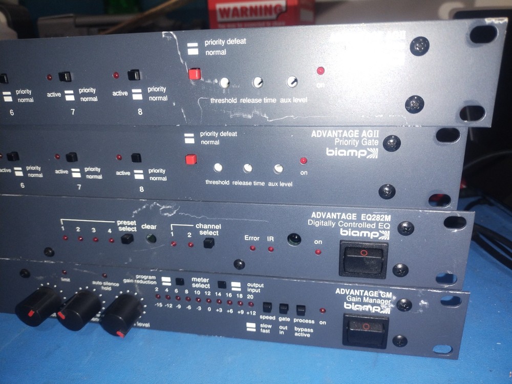 Biamp Advantage GM, Gain Manager, EQ282M, Two Priority Gate.