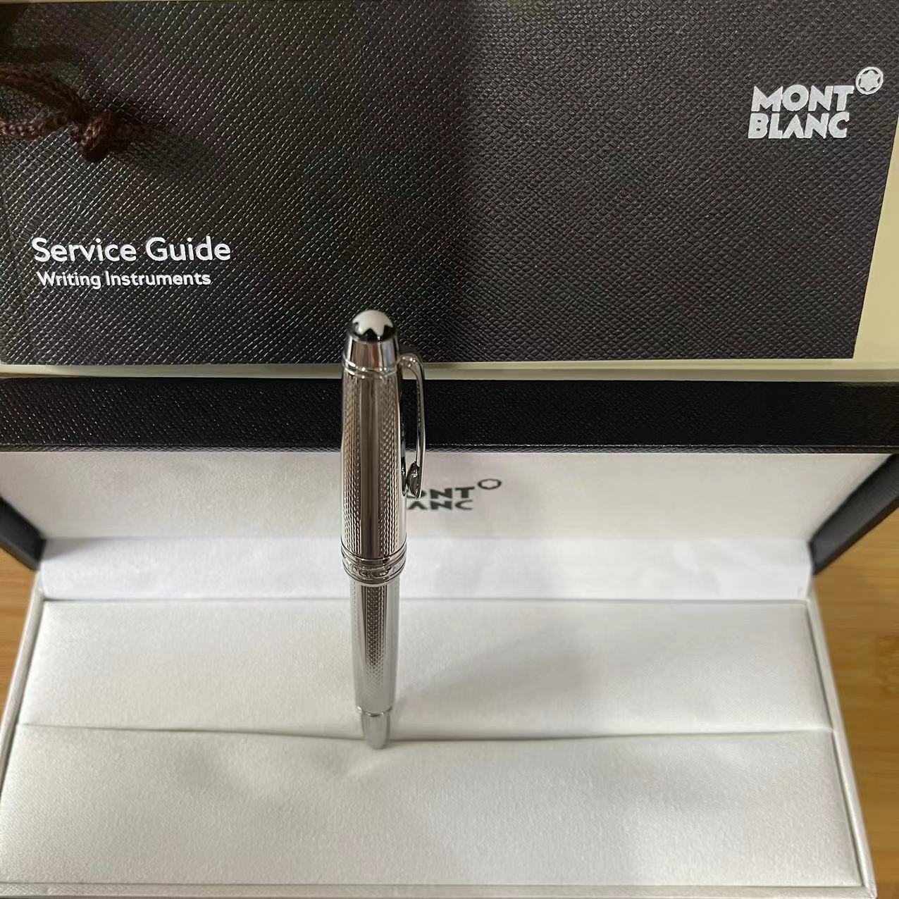 Authentic Montblanc 2865 Meisterstuck Rollerball Silver mini 4.5" Star Pen 163P