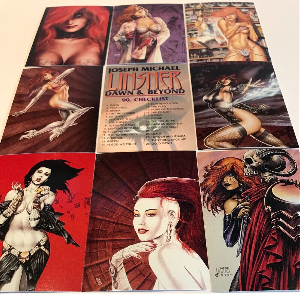 Joseph Michael Linsner Dawn & Beyond 1995 Comic Images Complete 90 Card Art Set