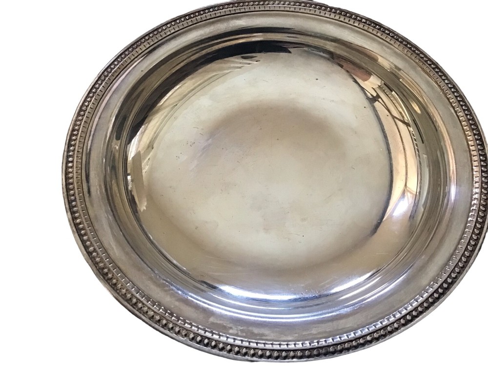 Oneida Silver Plated 3 Footed Serving Bowl 7 1/4”