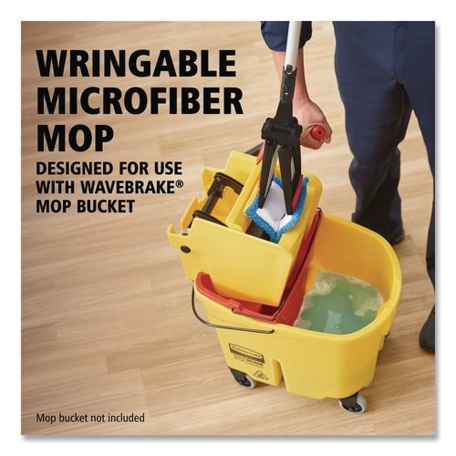 Rubbermaid Commercial Flat Mop Kit, Microfiber, 19.5x5.5", 48-72" Handle, 2,Pack