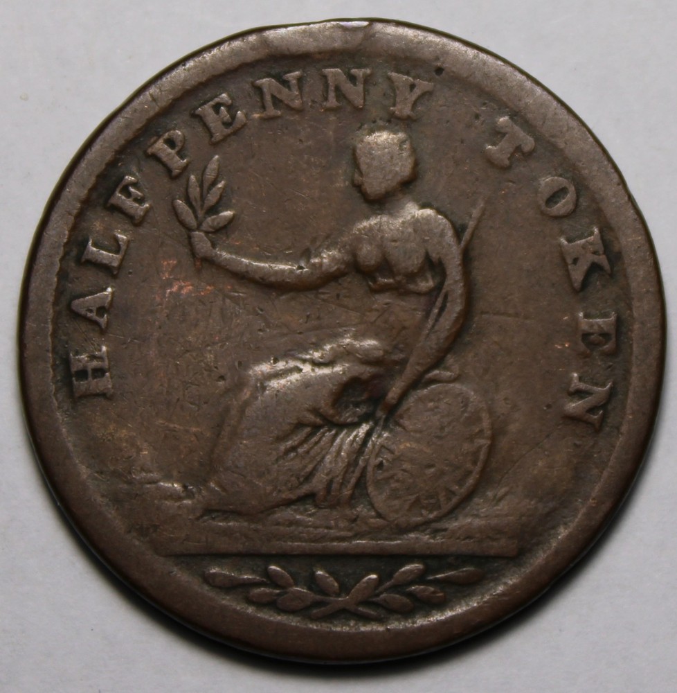 Wellington Half Penny Token, WE-2B4 (X458)