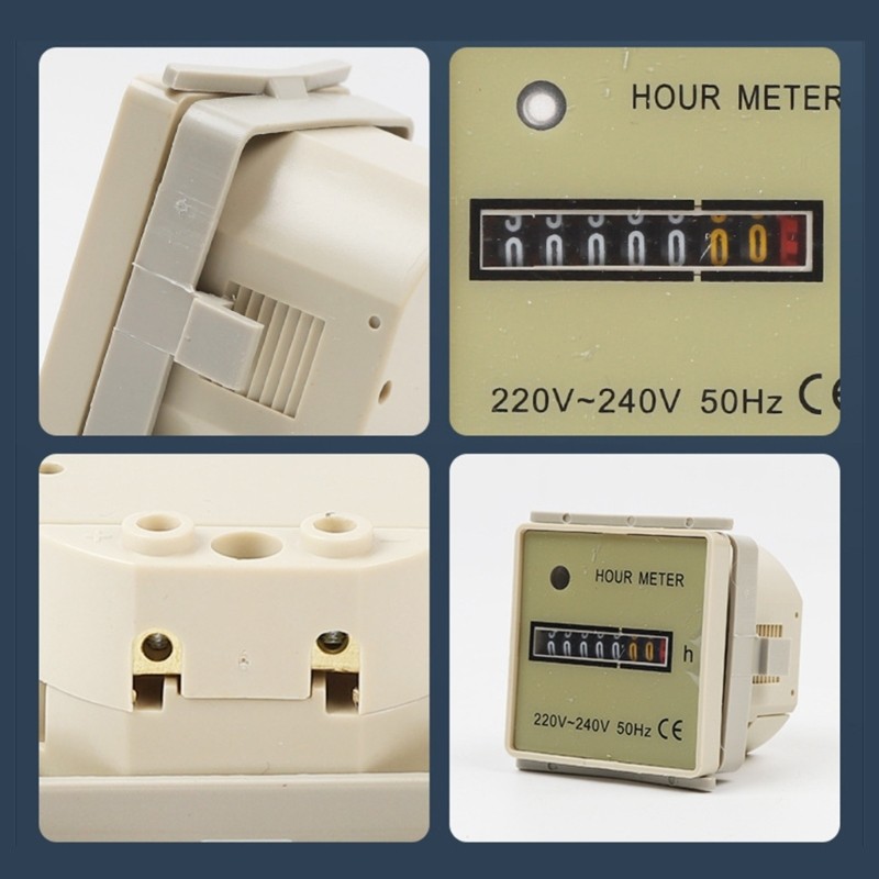 100-240V Digital Display Hour Meter Accuracy Hour Meter High Accuracy Timers