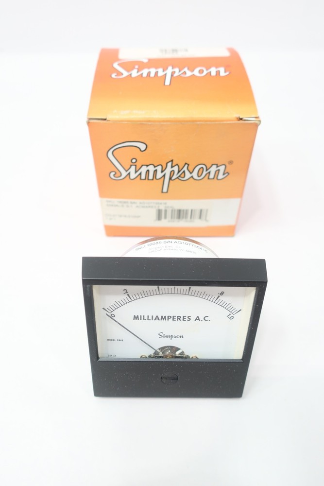 Simpson 16085 Ammeter 0-1ma