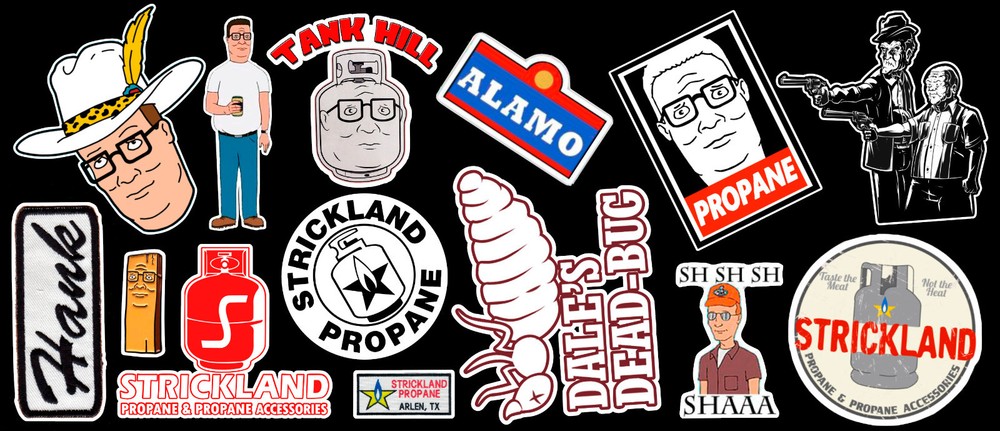 14 Propane King Vinyl Sticker Pack