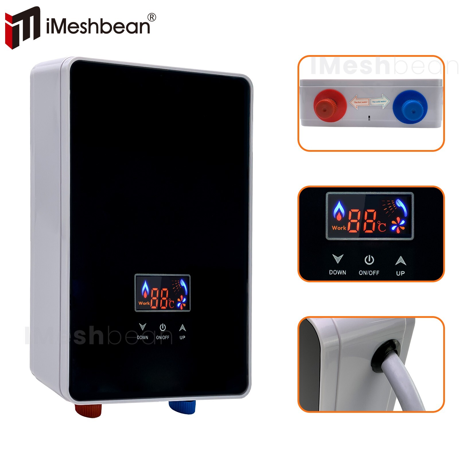 6500W Tankless Electric Hot Water Heater Instant Boiler On Demand Whole House