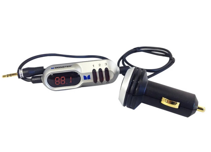 Monster &Mobile Portable Audio Radio Play 300 Wireless Car Stereo FM Transmitter