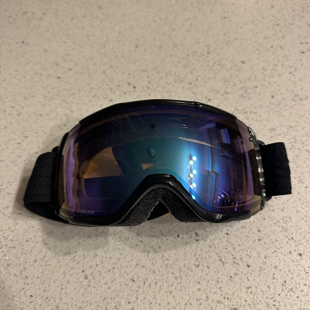 Smith Womens Snow Goggles Black Blue Sensor Mirror