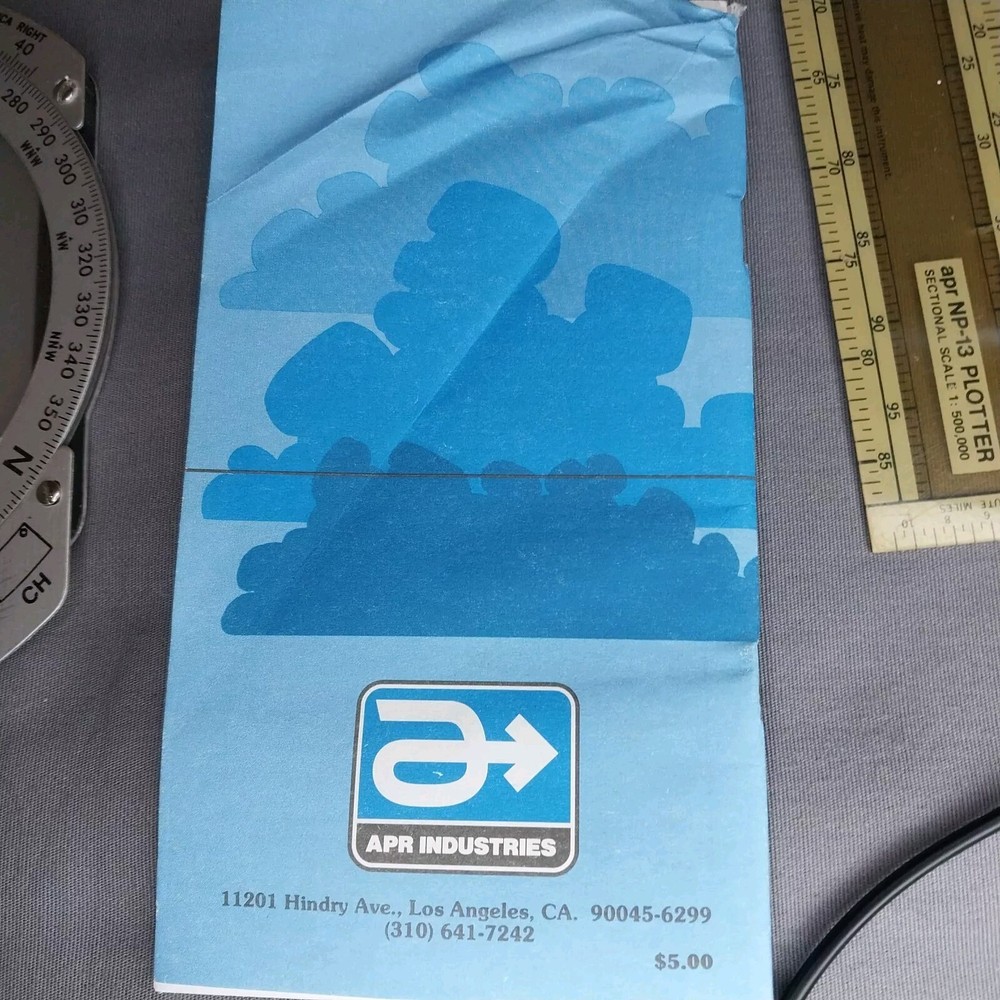 APR E6-B9 Flight Computer AERO Products Research & NP-13 Plotter Ruler Flying