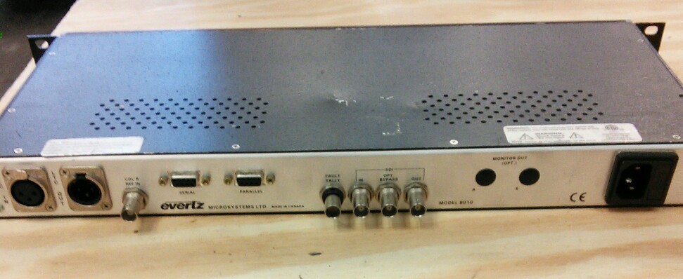 SDI TIME CODE MASTER model 8010TM