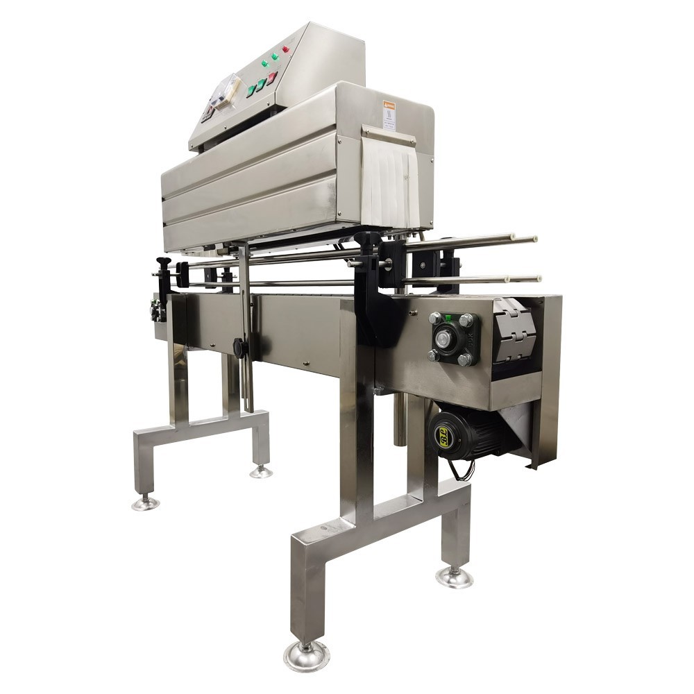 220V 7KW Fully Auto Bottle Mouth Label Thermal Heat Shrink Machine 3PH