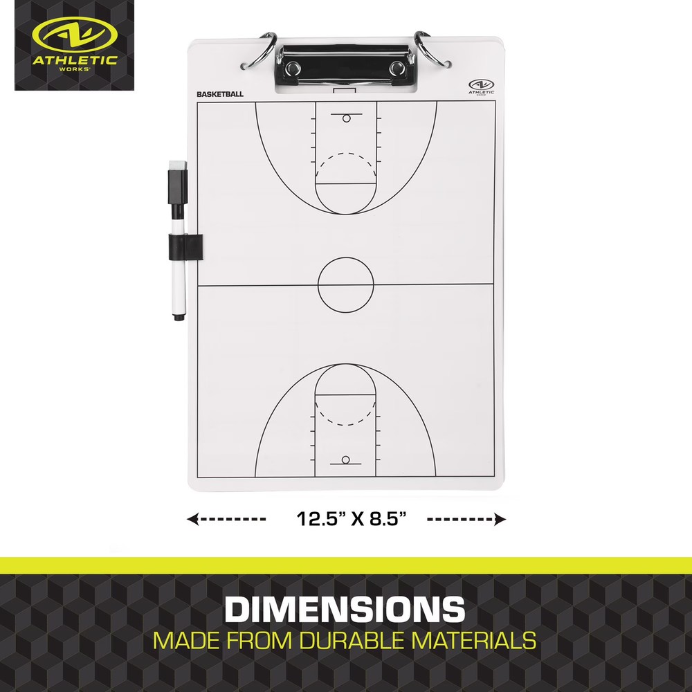 Athletic Works Multi Coaching Clip Board, 12.5" x 8.5"