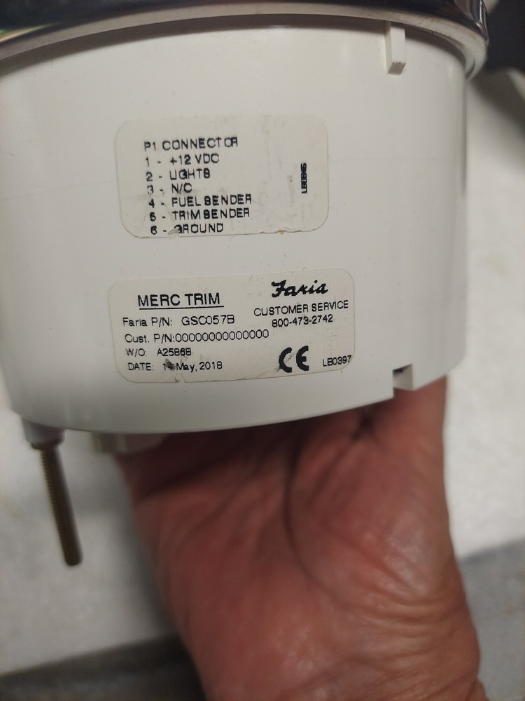 FARIA 4" MULTI-FUNCTION Gauge- FUEL/MPH/TRIM(46-B3)
