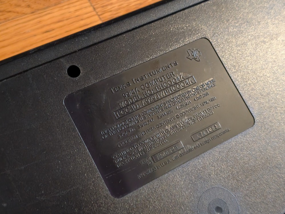 Vintage Texas Instruments TI99/4A Home Computer System 1982 Powers On Untested