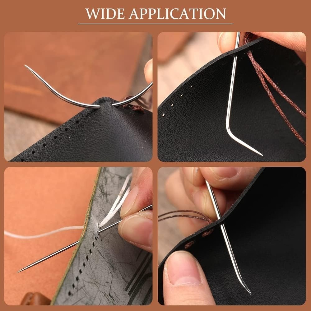 Versatile 20-Pcs Needle Collection: Curved, Sack, & Hand for All Sewing Needs