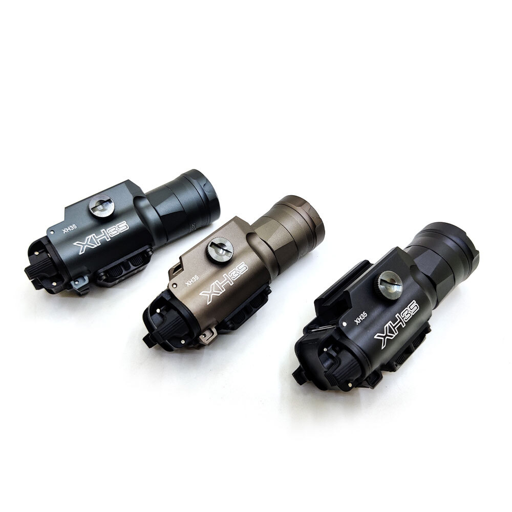 XH35 Weapon Light Flashlight Dual Output Strobe Stream Light White LED Handgun