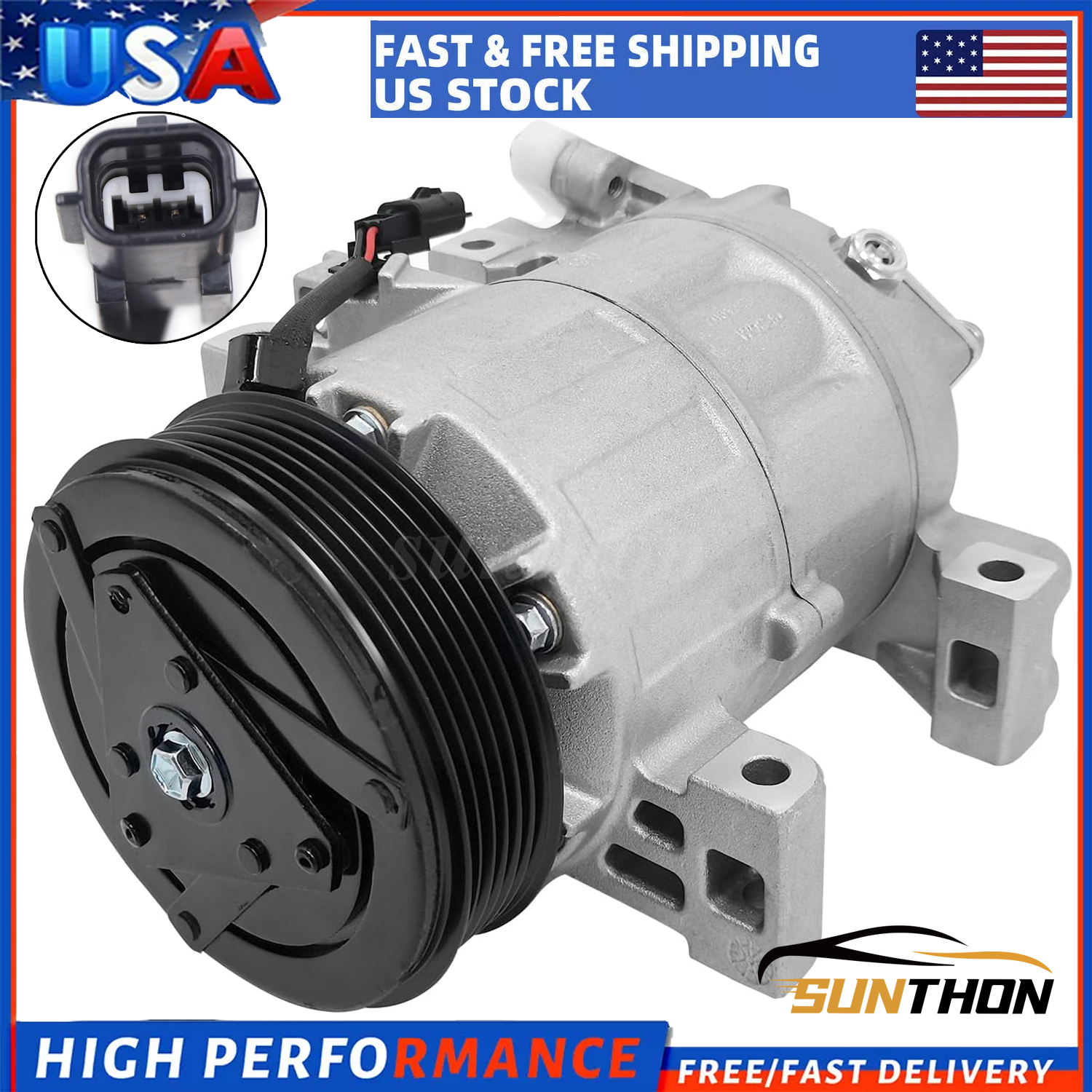 For 2013 2014 2015 2016 2017 2018 Nissan Altima 2.5L AC A/C Compressor W/ Clutch