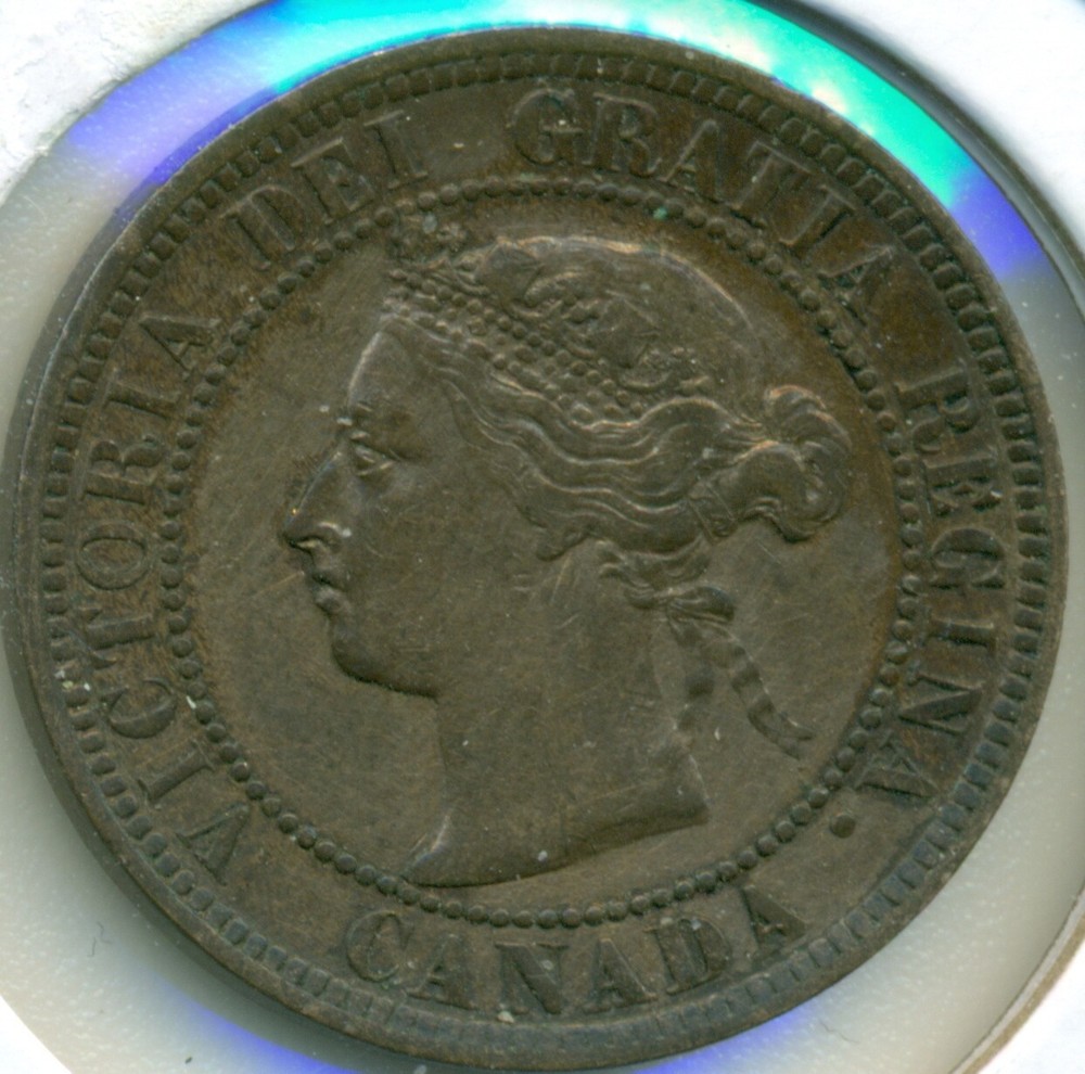 1884 CANADA LARGE CENT, ALMOST UNCIRCULATED, GREAT PRICE!