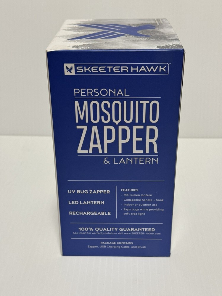 Skeeter Hawk Rechargeable Indoor Outdoor Bug Zapper Light, Fly Zapper UV