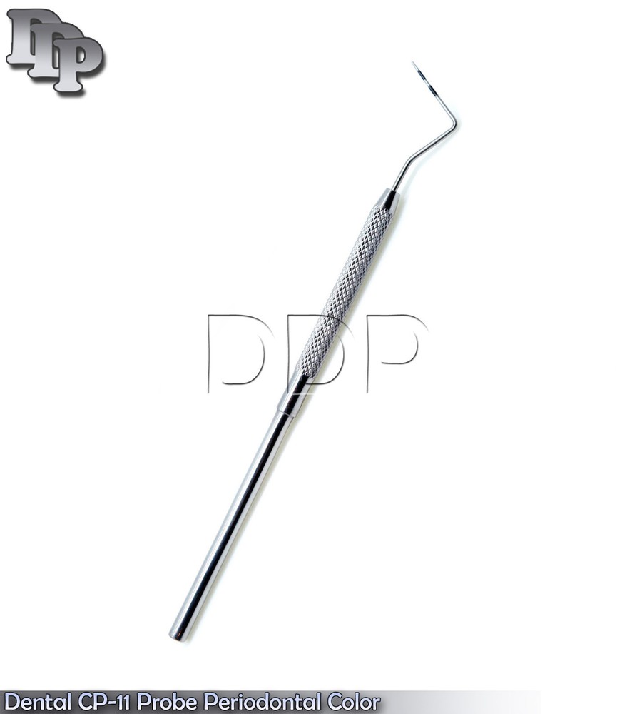 Dental CP-11 Probe Periodontal Color Coded Marking William Teeth Depth Measuring
