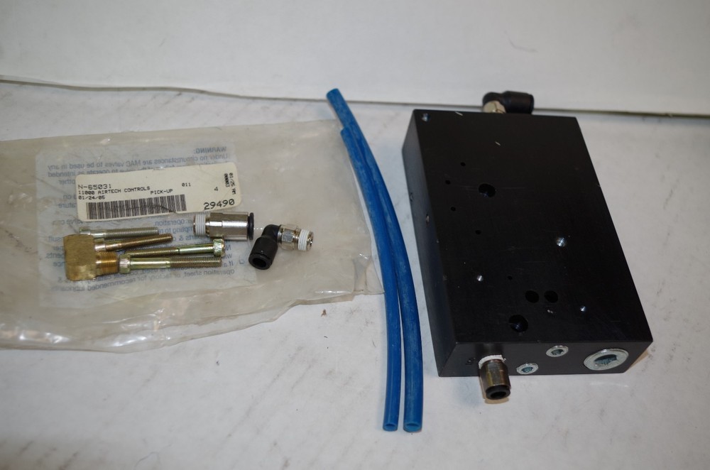 AIRTECH CONTROLS # N-65031  PNEUMATIC VALVE BLOCK  PICK UP    NEW