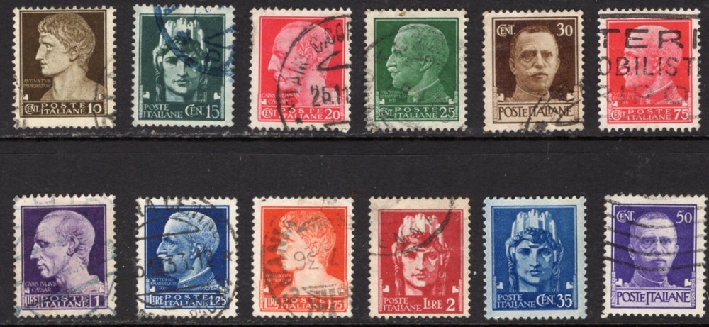 Italy 1929 SG239 to 252 12 values FU