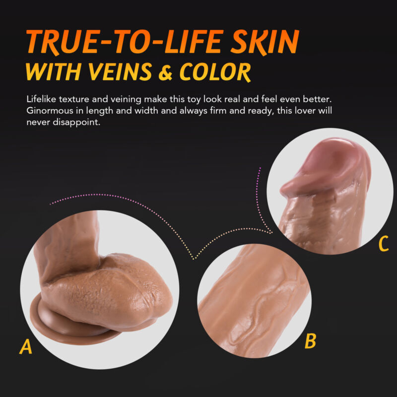 12 Inch Huge Big Dildo Suction Cup Realistic Penis Dong G-spot Sex Toy for women