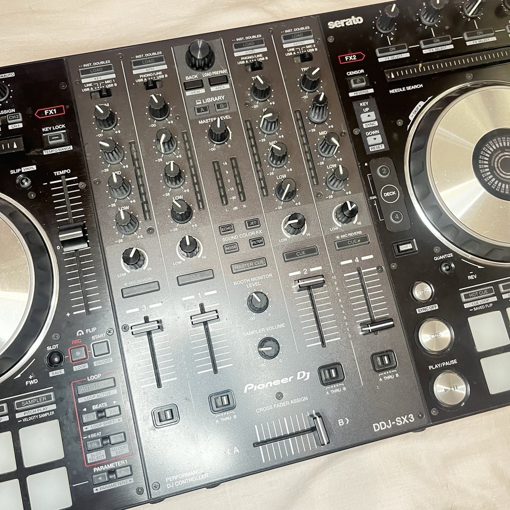 Pioneer DDJ-SX3 Performance 4-Channel Serato DJ Controller Power Extra Cords