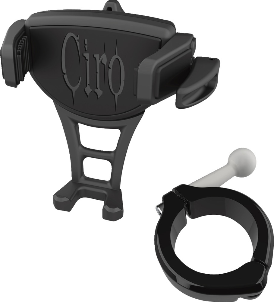 Ciro Constrictor Black Universal 1-1/2" Handlebar Adjustable Phone Mount Kit