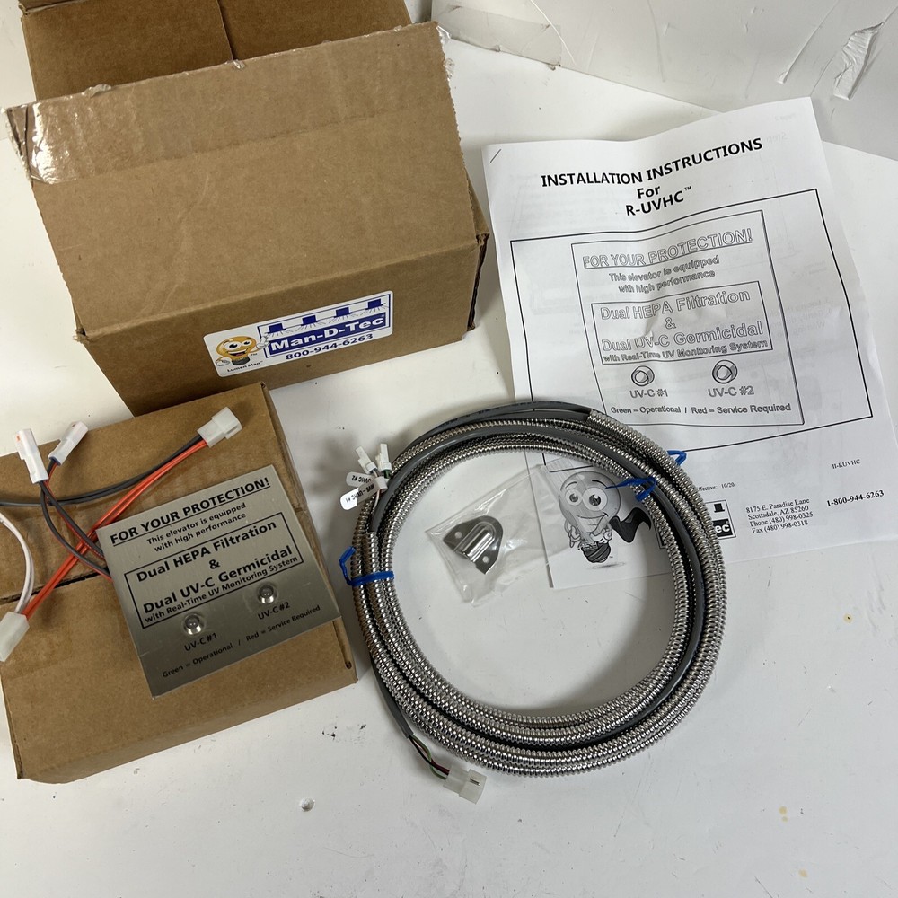 MAN-D-TEC Elevator Filtration System Panel - R-UVHC - New Old Stock