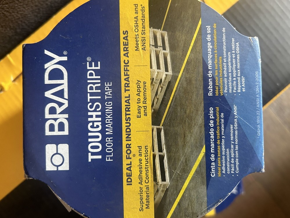 Brady White Floor Marking Tape 4”