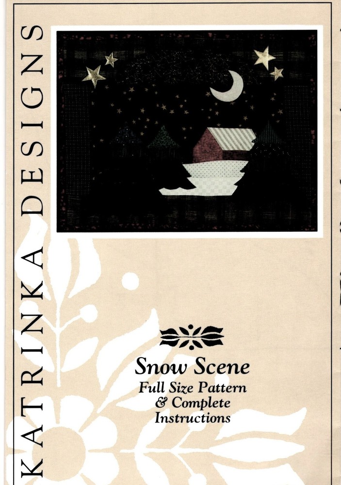 Snow Scene Wall Quilt Pattern by Katrinka Designs