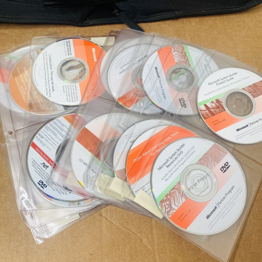 Microsoft Action Pack Subscription Partner Program Vtg Software + Key 100 Disks