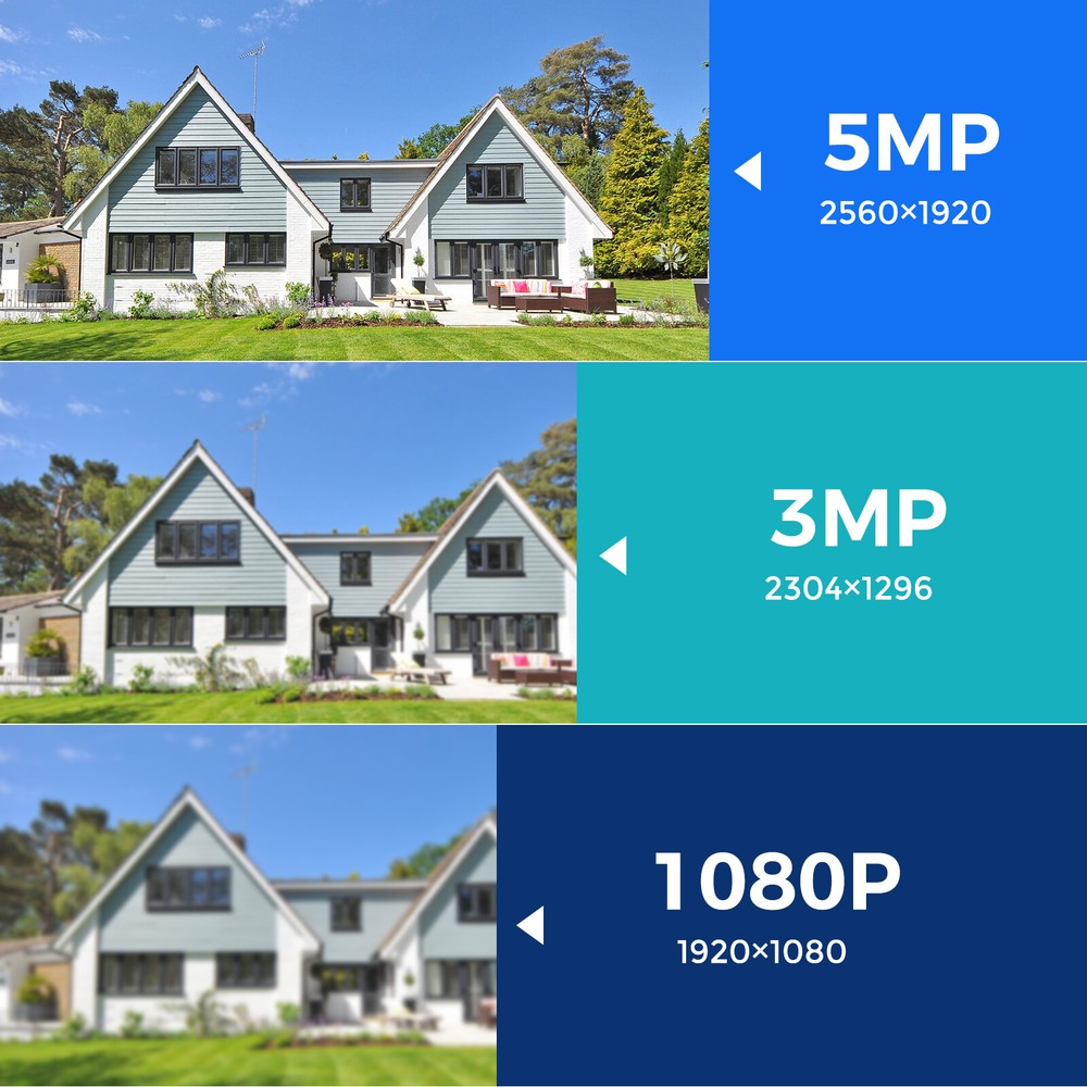 4PCS 5MP WiFi Audio Security Camera For AddTo Hiseeu WiFi Security Camera System