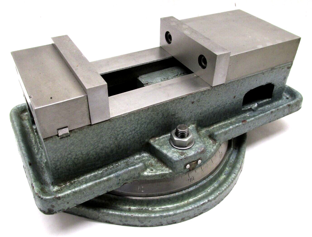 NICE! 4" MILLING MACHINE VISE w/ ROTARY BASE & JAWS