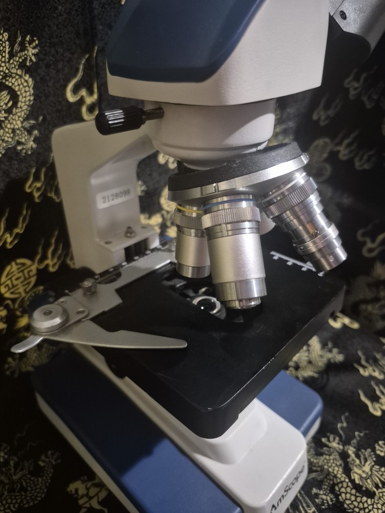 AmScope B120C 40x-2500x LED Lab Binocular Compound Microscope