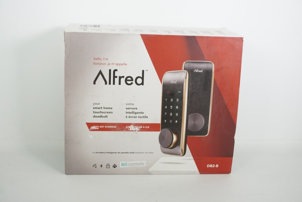 Alfred Db2-B Smart Touchscreen Door Lock Keyless Pin Code Entry