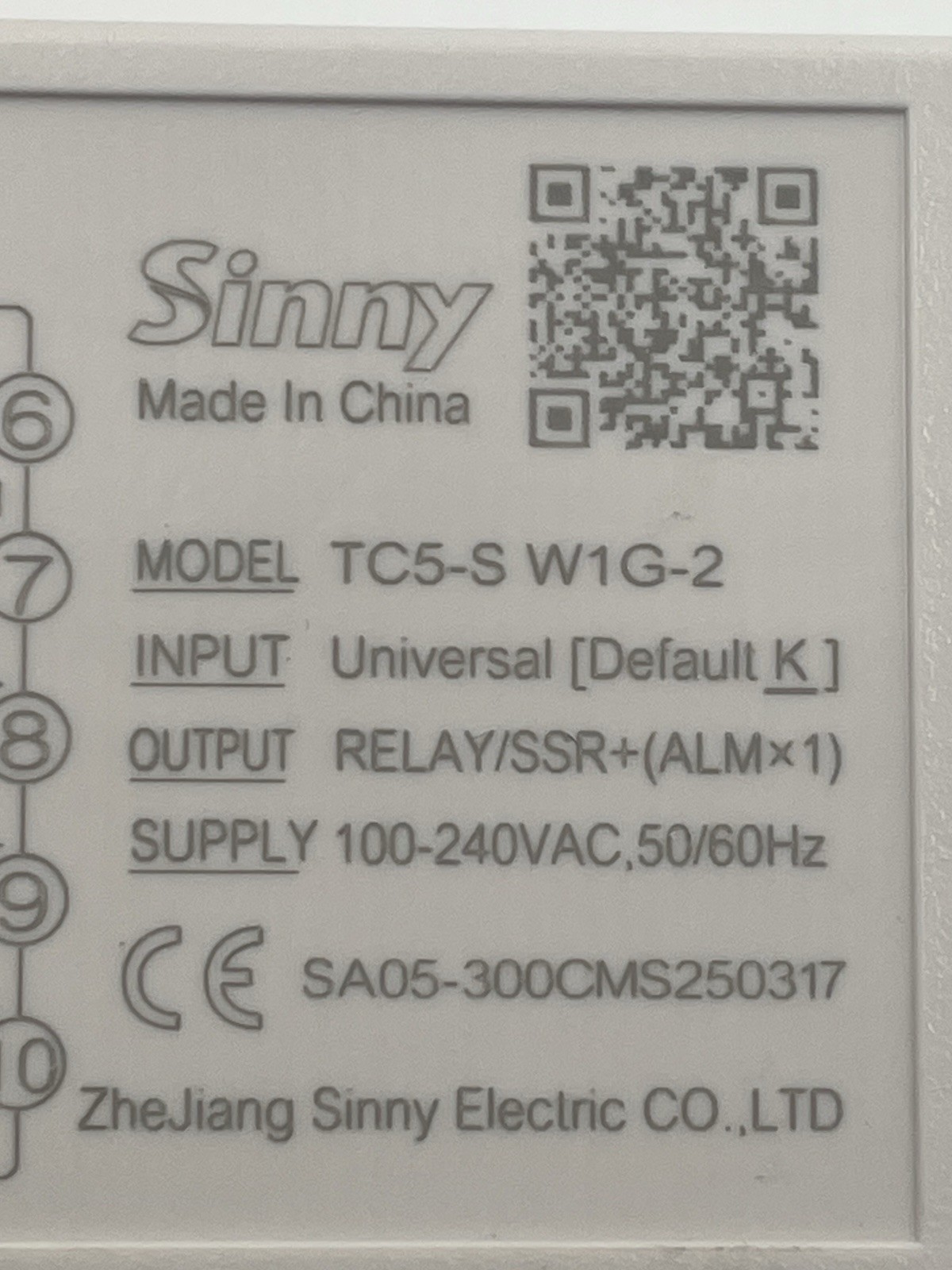 Unbranded Sinny TC5-S Temperature Controller **NEW** No Box