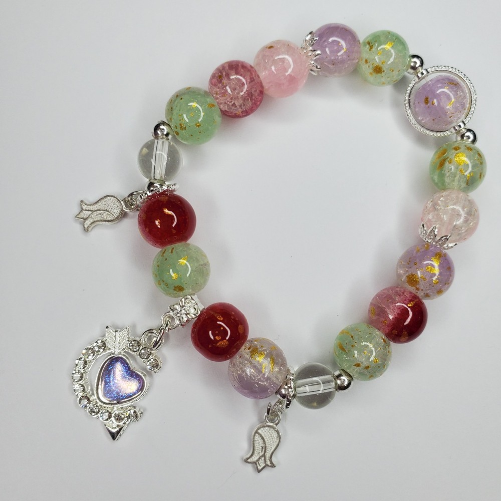 Hand crafted artisan unique gemstone bracelet