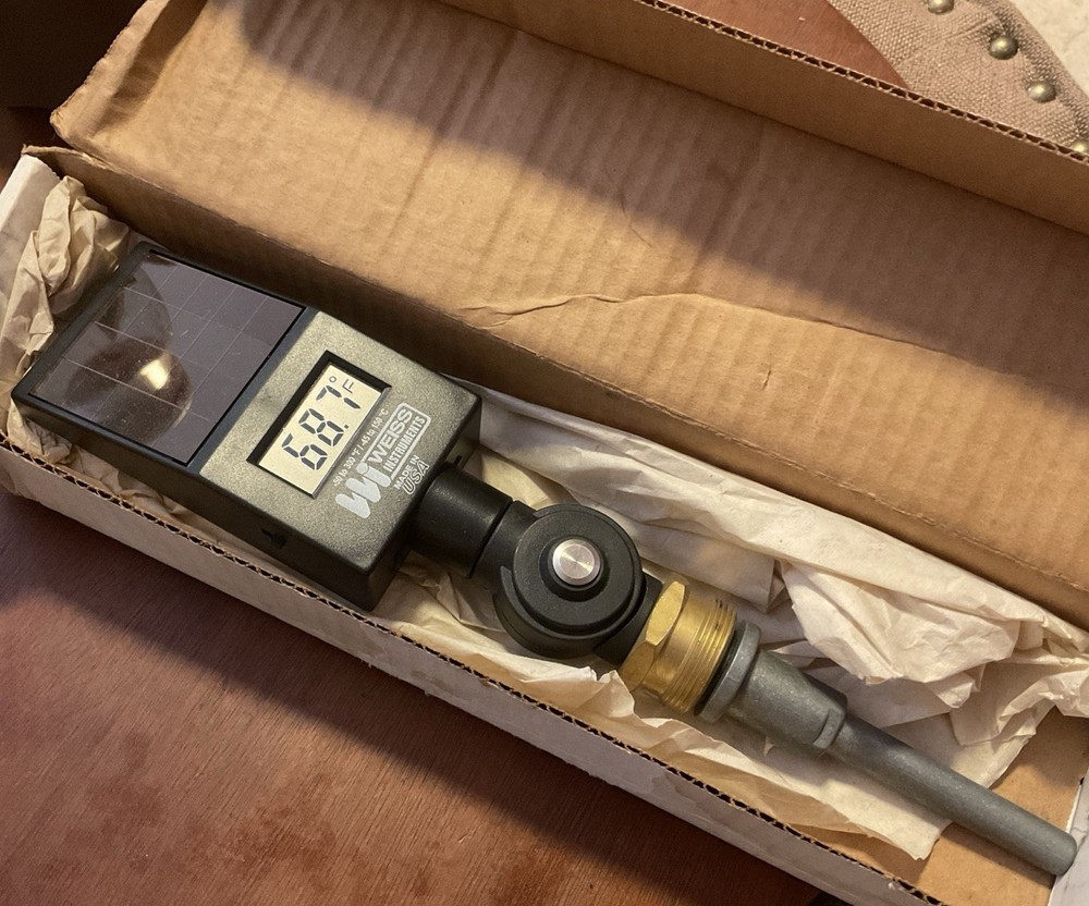 WEISS 264-2CYL7 / Solar Powered Digital Thermometer / NEW!!!🇺🇸