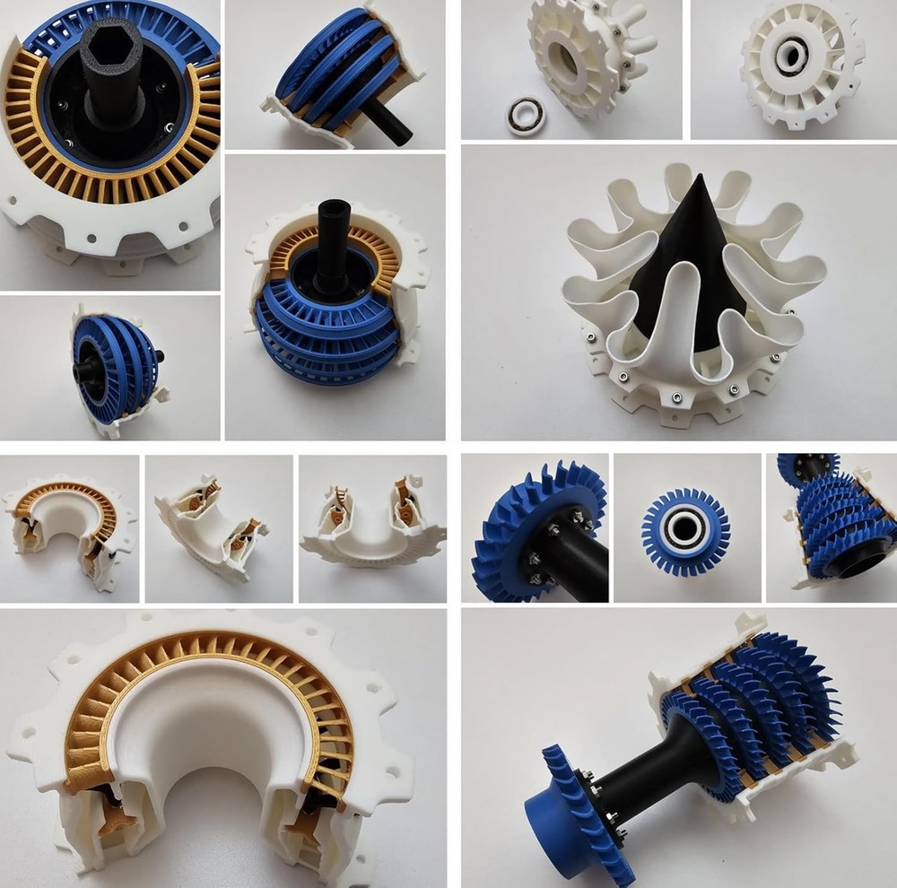 for Bambu Lab Makerworld MH006 Jet Engine Model Components kit 006 Engine...