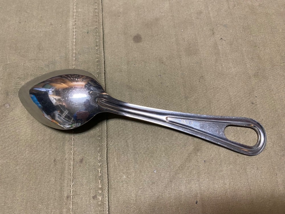 ORIGINAL WWII US INFANTRY M1942 ARMY MESS KIT SPOON UTENSIL