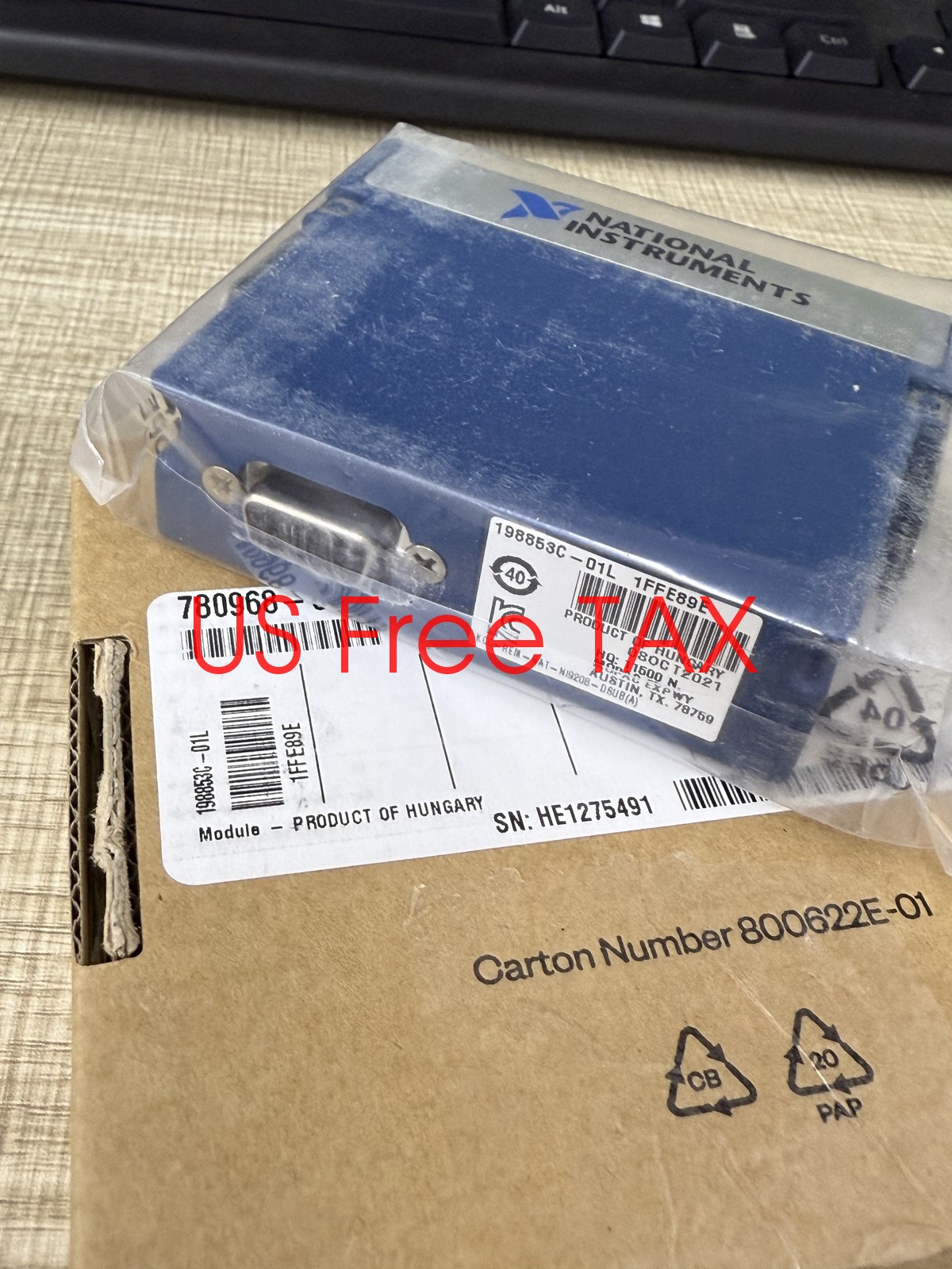 National Instruments NI 9208 cDAQ Analog Current Input Module, 24-Bit