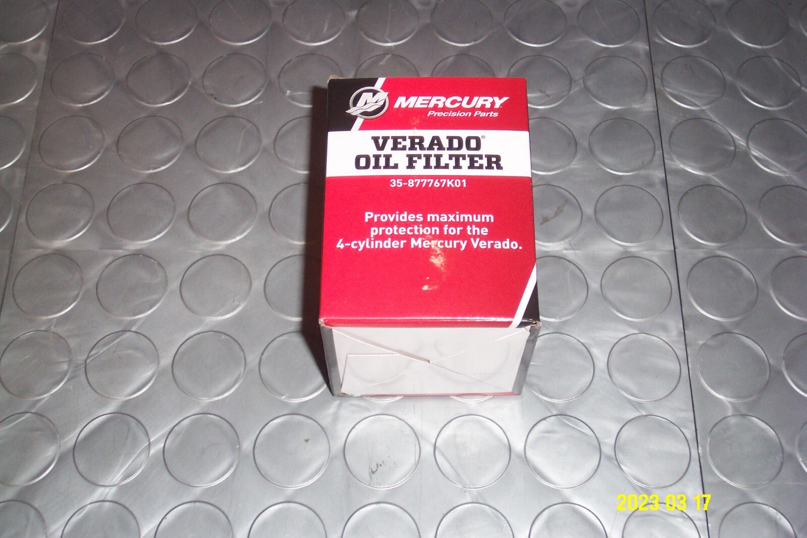 Mercury Quicksilver Verado Oil Filter L4 135 - 200HP OEM PN 35-877767K01 2 pack