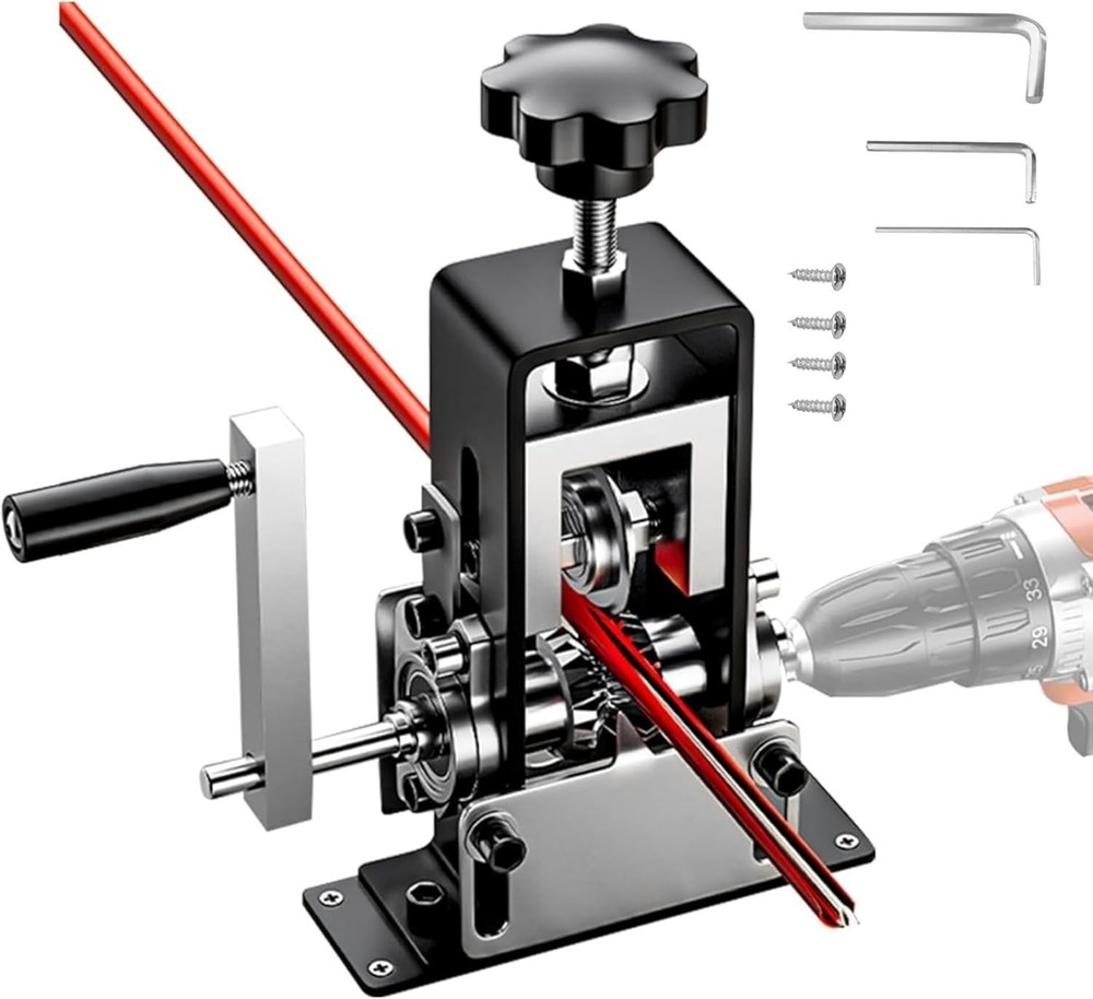 Manual Wire Stripping Machine Drill Powered Hand Crank Wire Stripper Tool 1-25MM