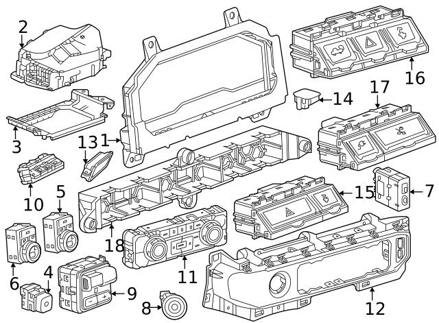 Genuine GM Heater Control 86598519