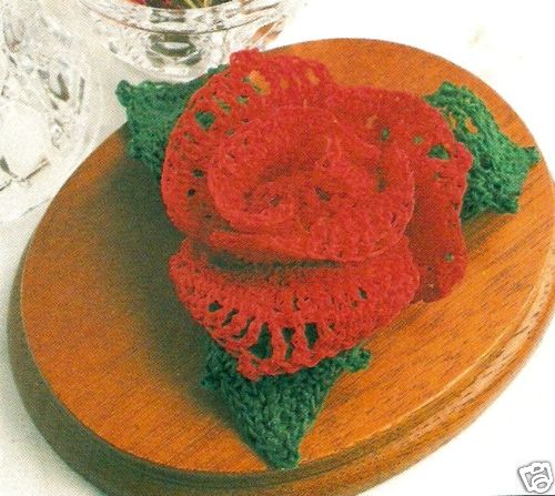 BEAUTIFUL Porcelain Rose/Decor/Crochet Pattern