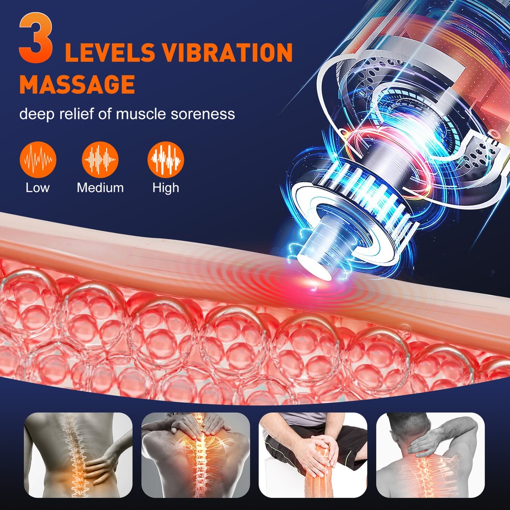 Decompression Back Belts Red Light Heating Massage Braces Back Pain Lower Lumbar