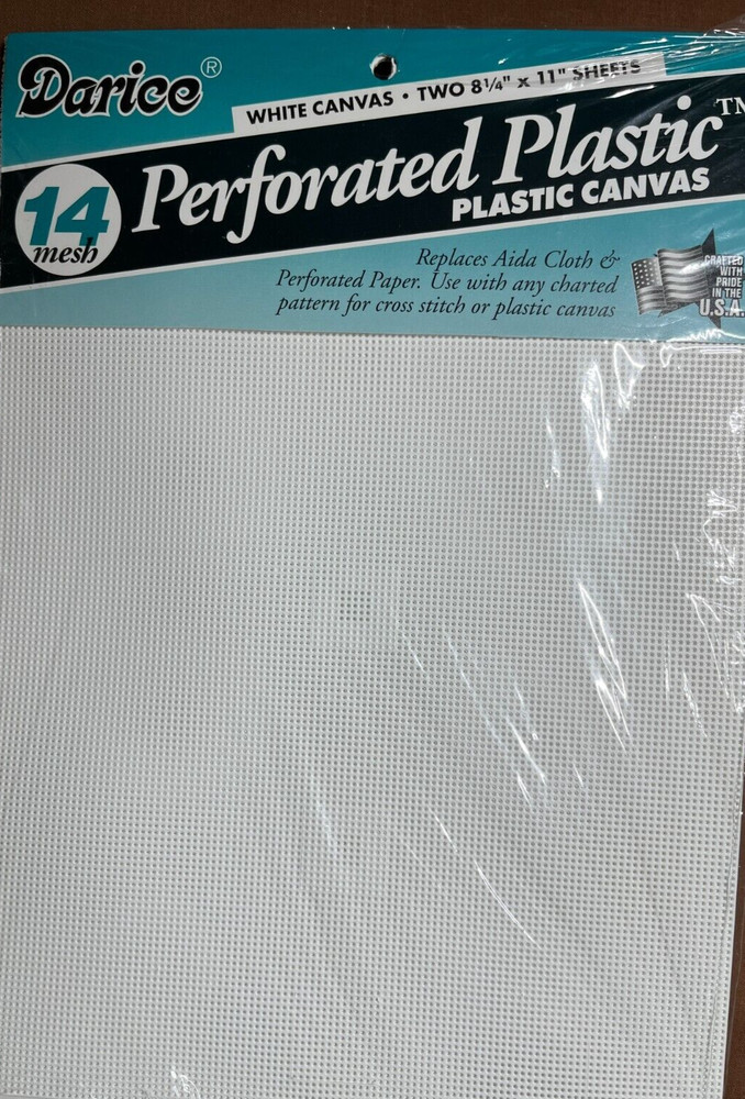 Perforated Plastic, 2 sheets, 14 count